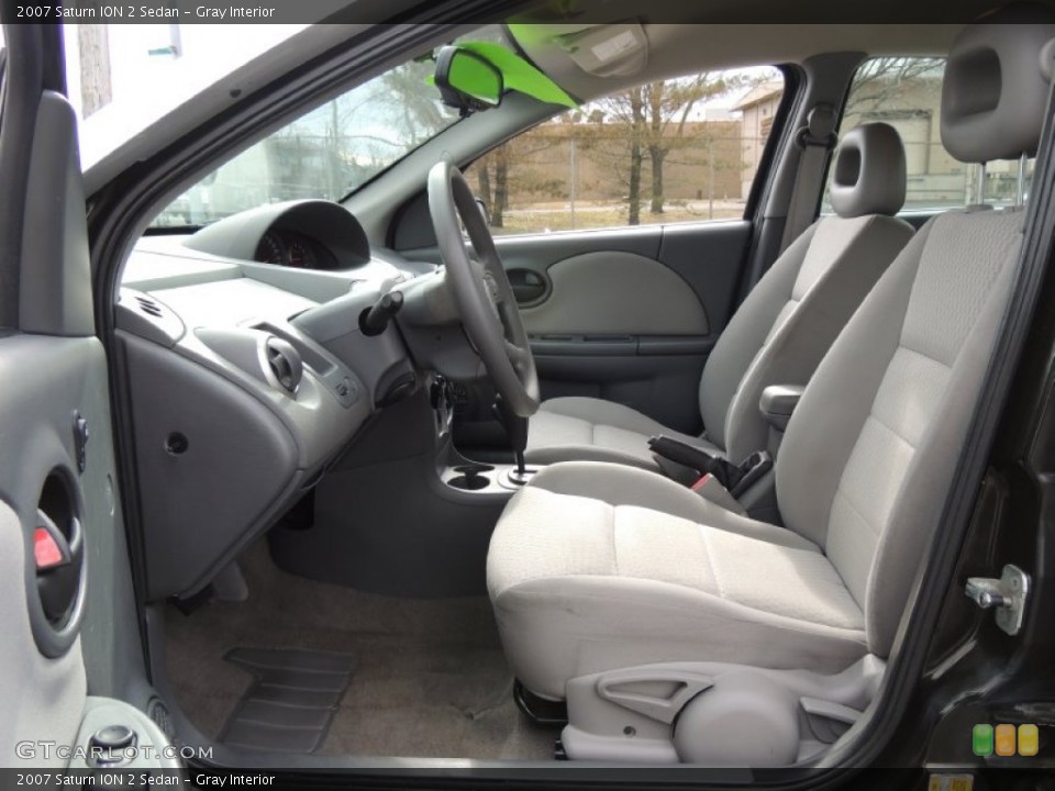 Gray Interior Front Seat for the 2007 Saturn ION 2 Sedan #77719377