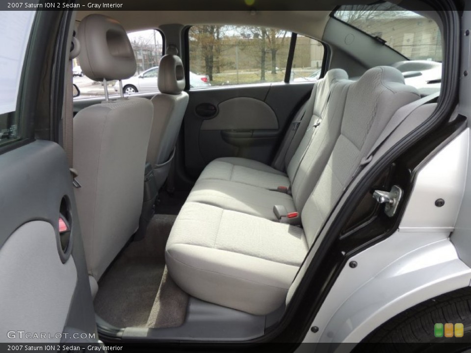 Gray Interior Rear Seat for the 2007 Saturn ION 2 Sedan #77719521