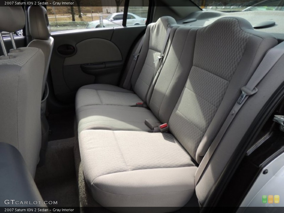 Gray Interior Rear Seat for the 2007 Saturn ION 2 Sedan #77719551