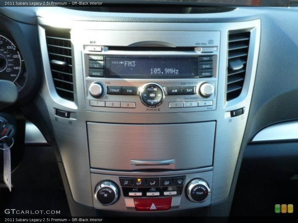 Off-Black Interior Controls for the 2011 Subaru Legacy 2.5i Premium #77719574