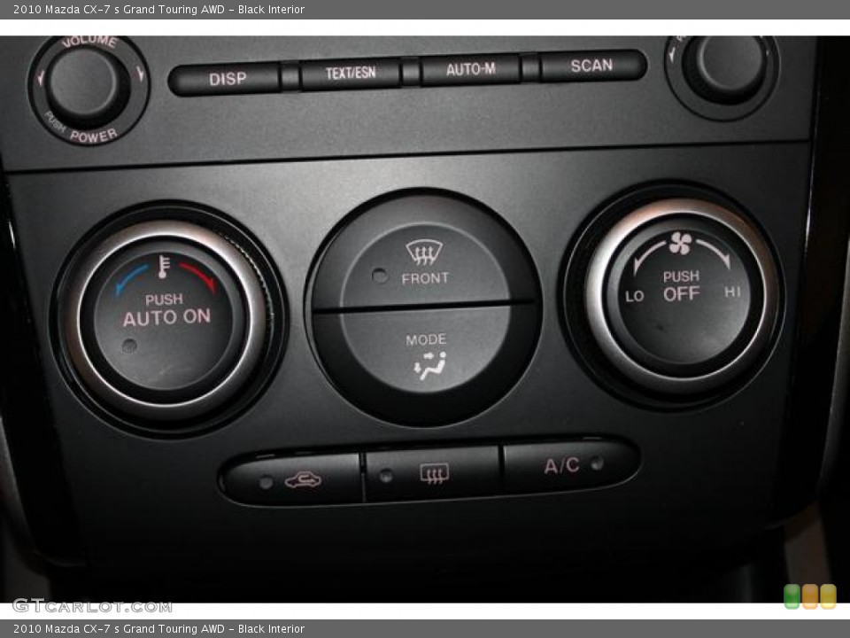 Black Interior Controls for the 2010 Mazda CX-7 s Grand Touring AWD #77720586