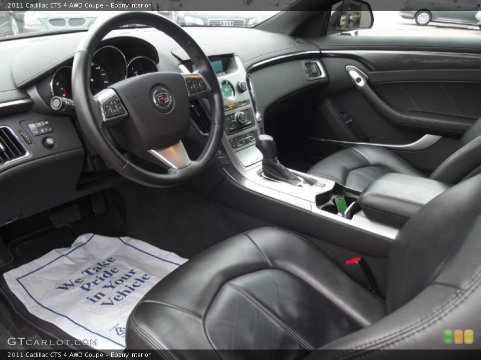 Ebony Interior Prime Interior for the 2011 Cadillac CTS 4 AWD Coupe #77720939