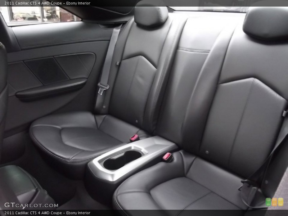 Ebony Interior Rear Seat for the 2011 Cadillac CTS 4 AWD Coupe #77720952
