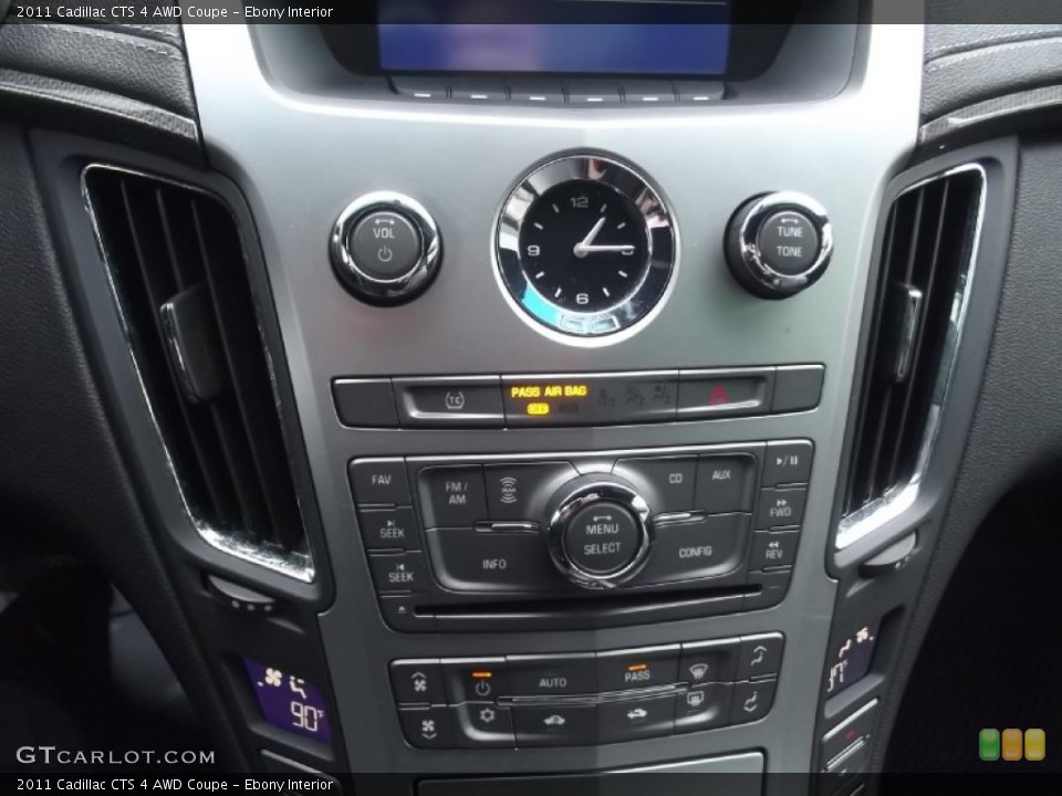 Ebony Interior Controls for the 2011 Cadillac CTS 4 AWD Coupe #77721032