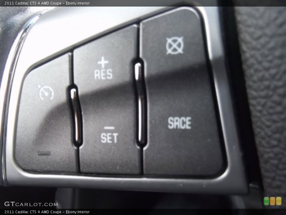 Ebony Interior Controls for the 2011 Cadillac CTS 4 AWD Coupe #77721130