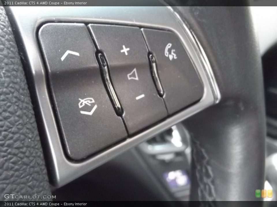 Ebony Interior Controls for the 2011 Cadillac CTS 4 AWD Coupe #77721146