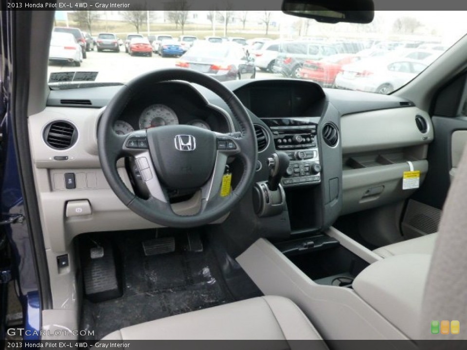 Gray Interior Prime Interior for the 2013 Honda Pilot EX-L 4WD #77721165