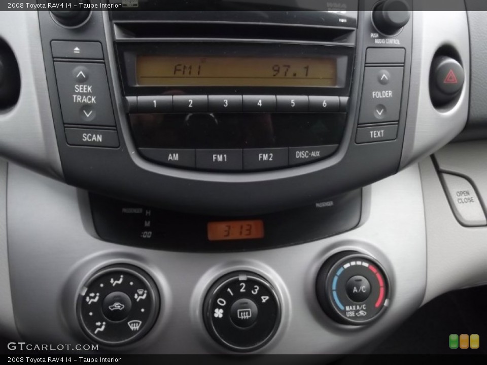 Taupe Interior Controls for the 2008 Toyota RAV4 I4 #77721507