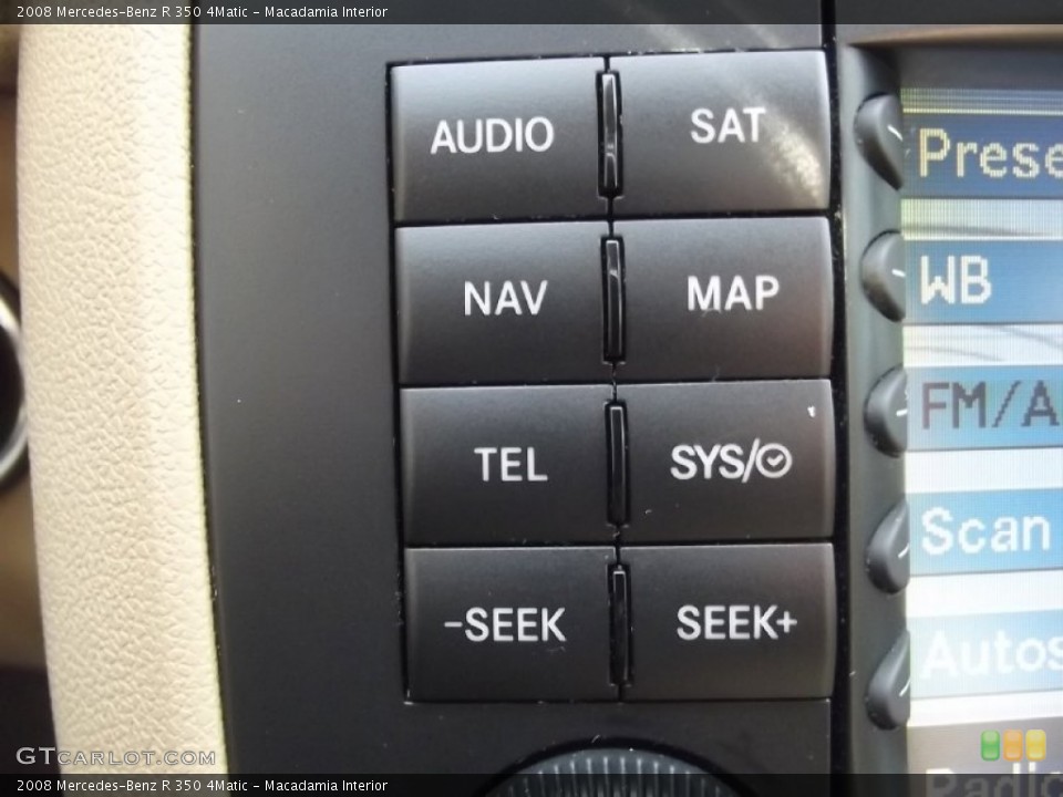 Macadamia Interior Controls for the 2008 Mercedes-Benz R 350 4Matic #77722305
