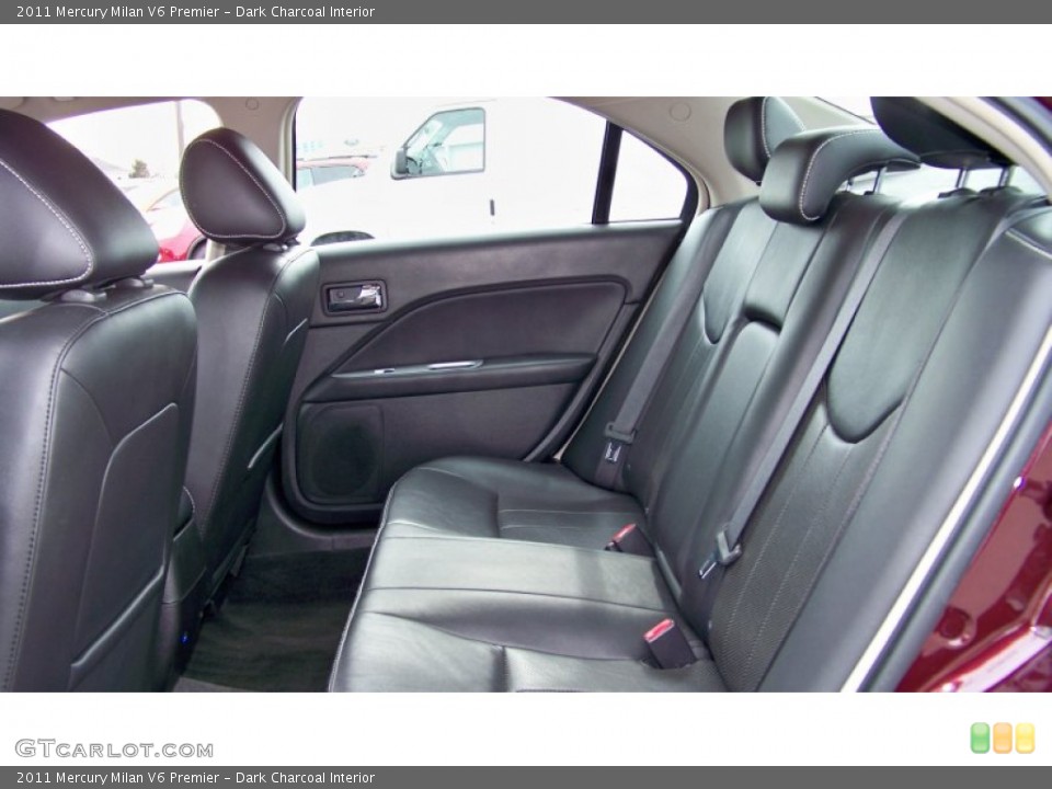 Dark Charcoal Interior Rear Seat for the 2011 Mercury Milan V6 Premier #77722452