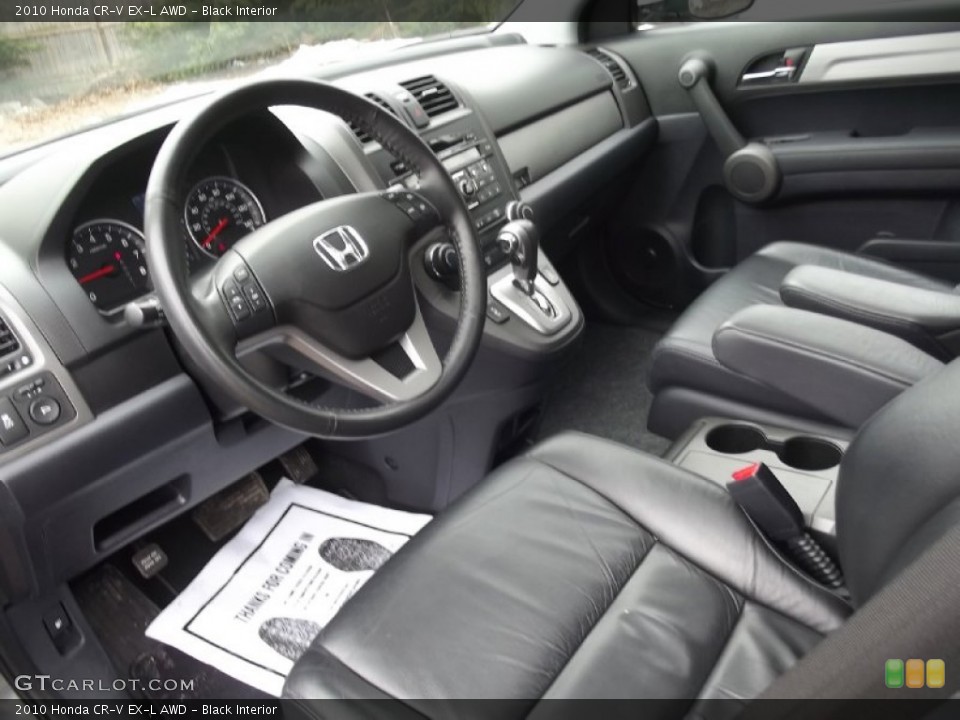 Black Interior Prime Interior for the 2010 Honda CR-V EX-L AWD #77722896