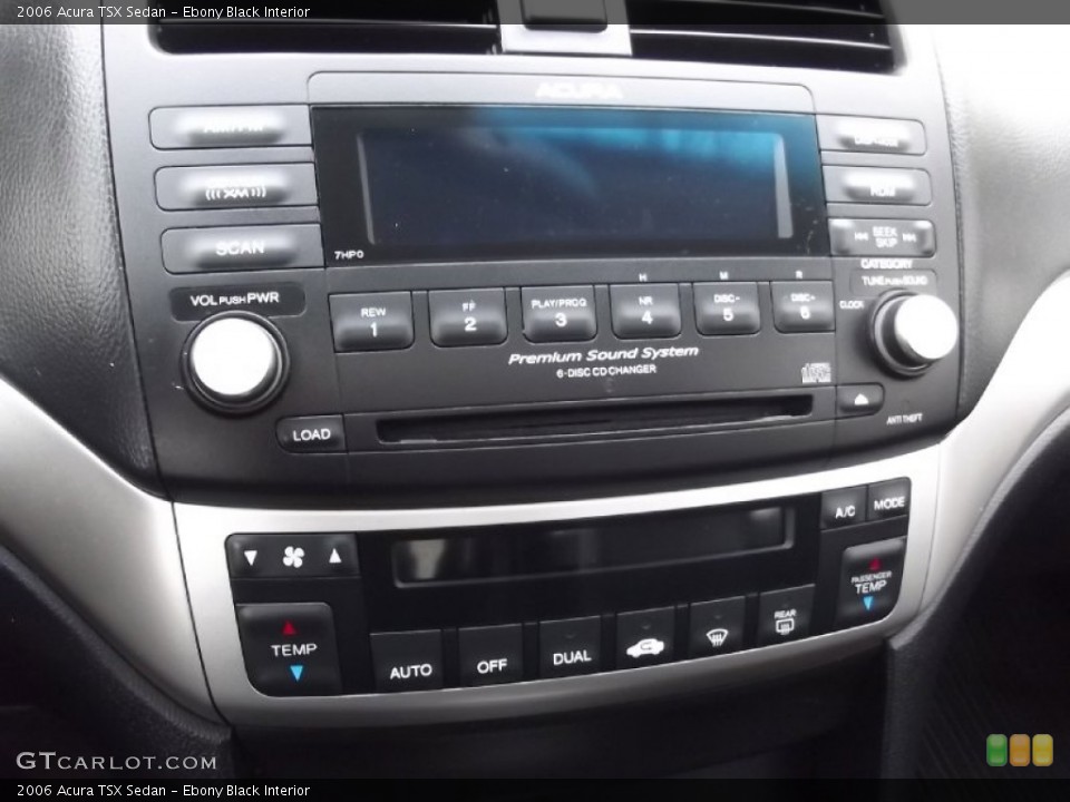 Ebony Black Interior Controls for the 2006 Acura TSX Sedan #77723862
