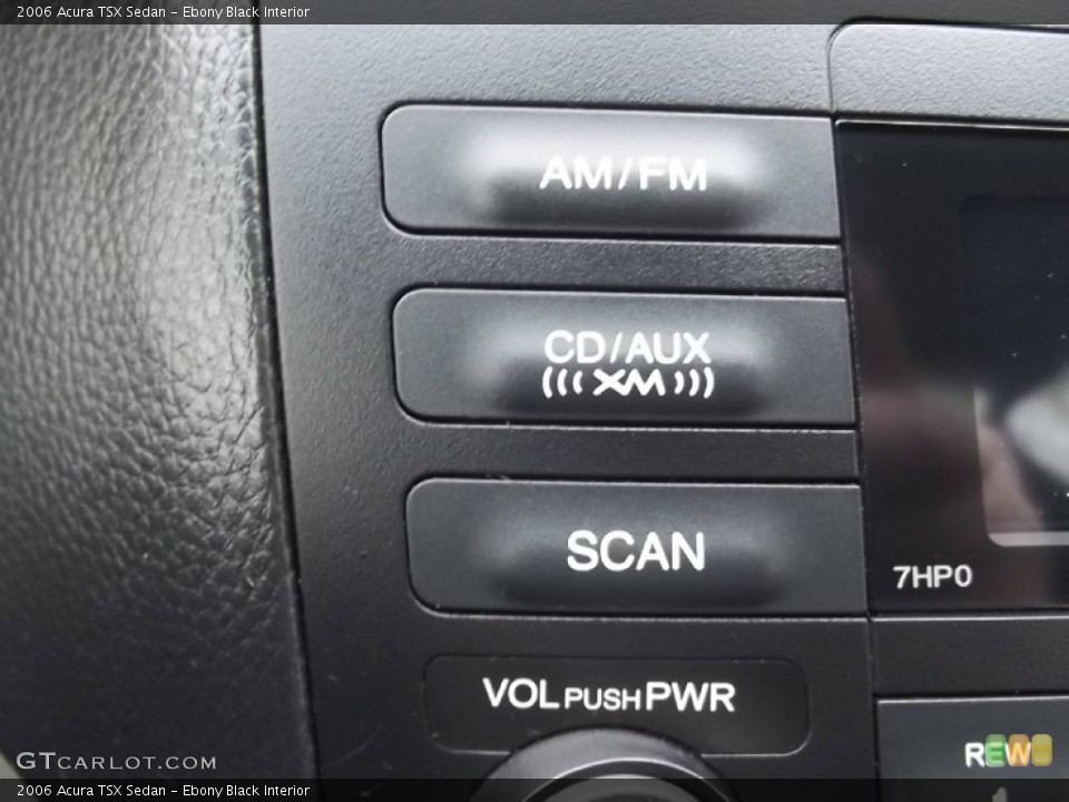 Ebony Black Interior Controls for the 2006 Acura TSX Sedan #77723868