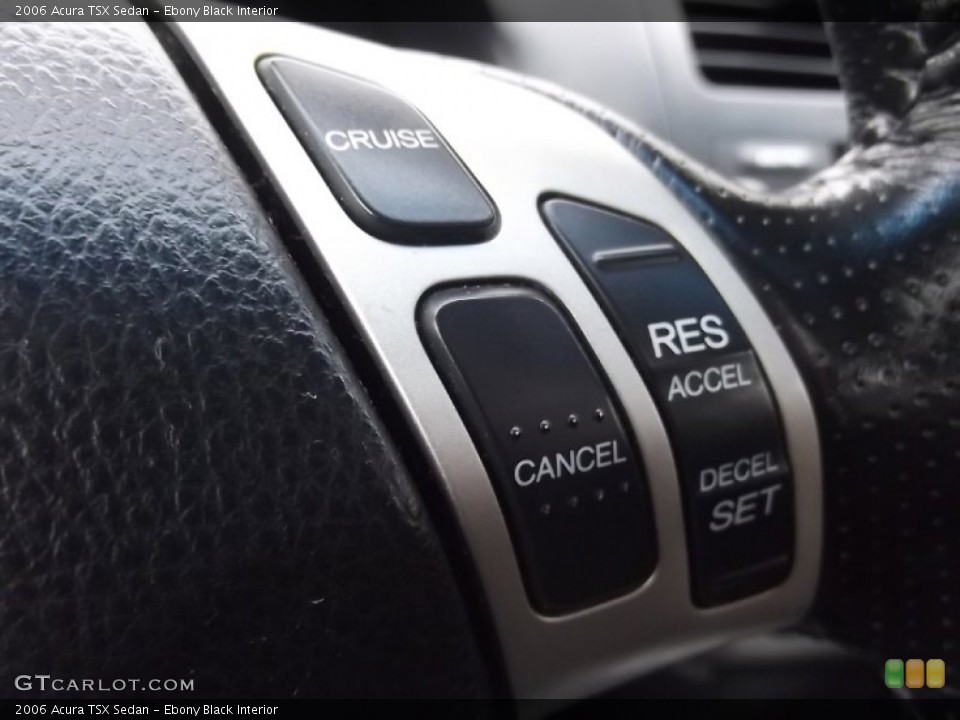 Ebony Black Interior Controls for the 2006 Acura TSX Sedan #77723880