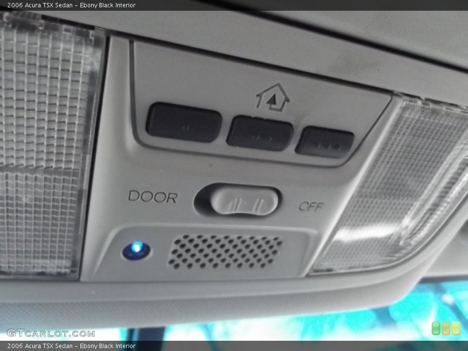 Ebony Black Interior Controls for the 2006 Acura TSX Sedan #77723958