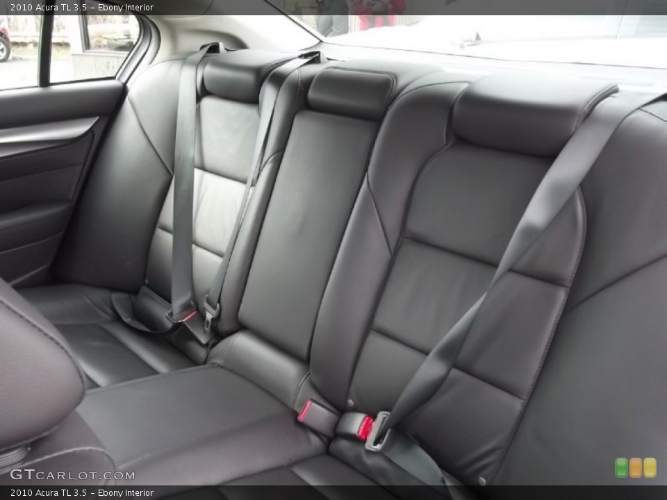 Ebony Interior Rear Seat for the 2010 Acura TL 3.5 #77724777
