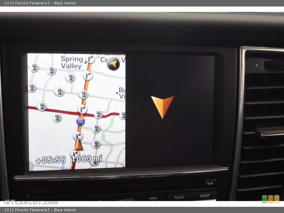 Black Interior Navigation for the 2011 Porsche Panamera S #77724924