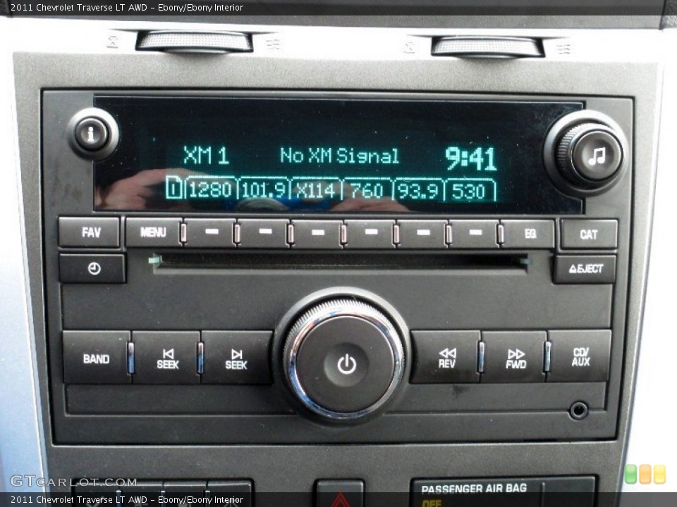 Ebony/Ebony Interior Audio System for the 2011 Chevrolet Traverse LT AWD #77725124