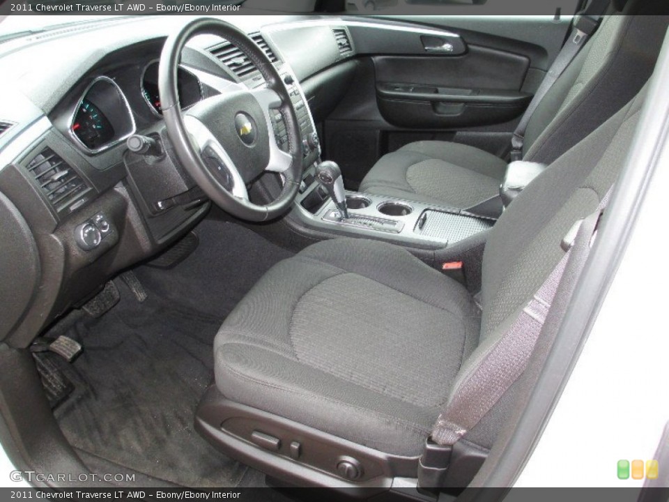 Ebony/Ebony Interior Photo for the 2011 Chevrolet Traverse LT AWD #77725200
