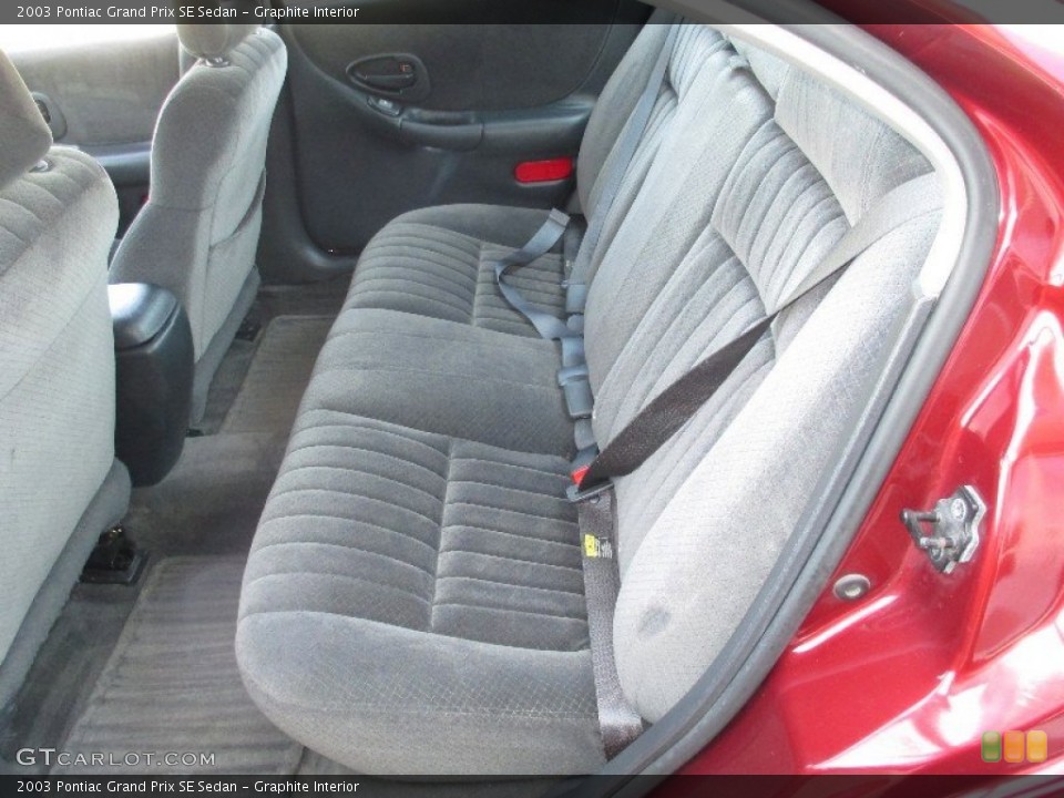 Graphite Interior Rear Seat for the 2003 Pontiac Grand Prix SE Sedan #77725422
