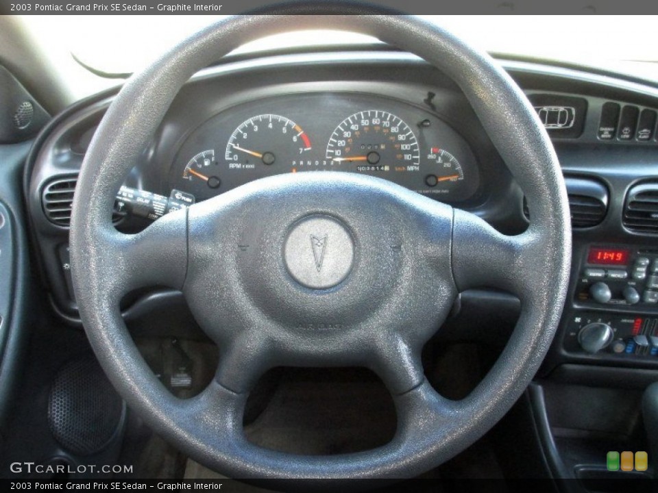 Graphite Interior Steering Wheel for the 2003 Pontiac Grand Prix SE Sedan #77725443