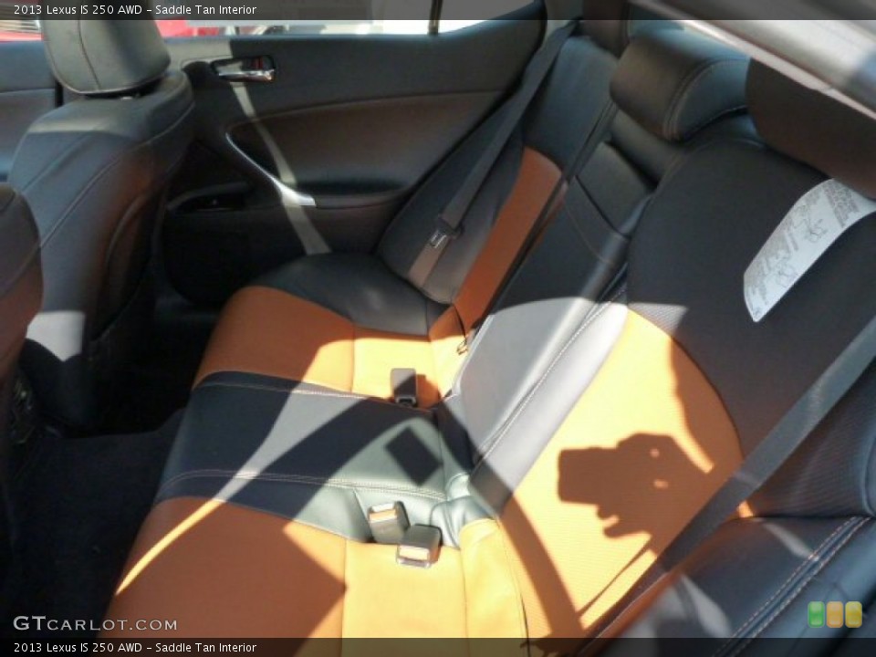 Saddle Tan Interior Rear Seat for the 2013 Lexus IS 250 AWD #77725659