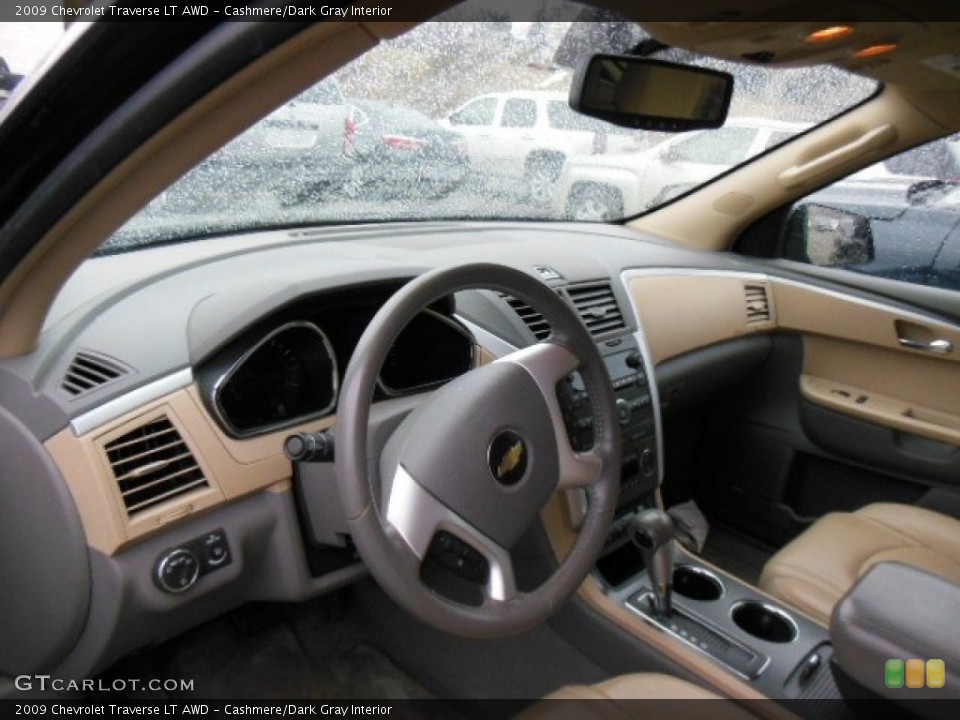 Cashmere/Dark Gray Interior Prime Interior for the 2009 Chevrolet Traverse LT AWD #77726568