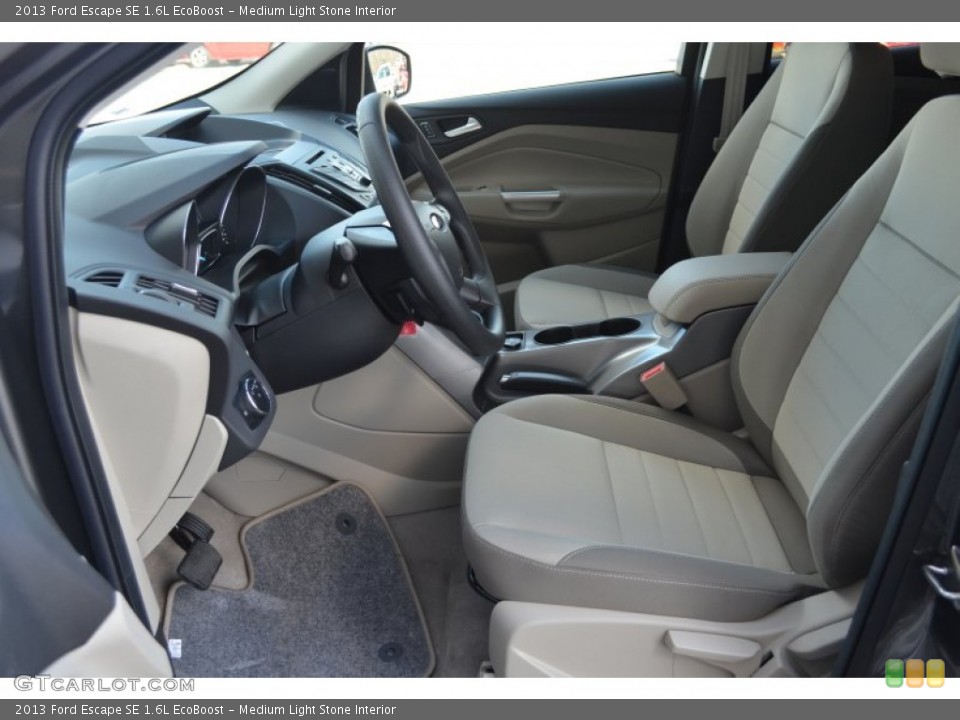 Medium Light Stone Interior Front Seat for the 2013 Ford Escape SE 1.6L EcoBoost #77727597