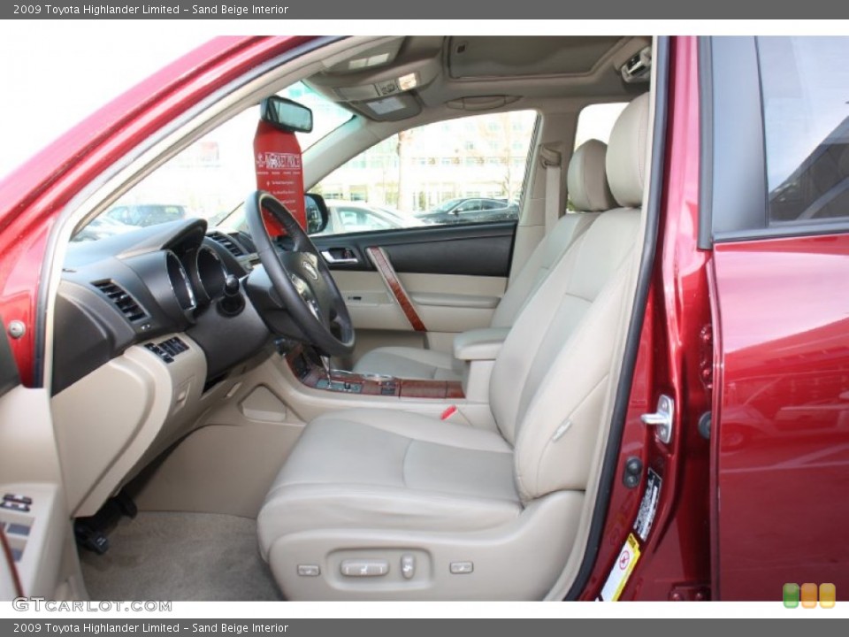 Sand Beige Interior Photo for the 2009 Toyota Highlander Limited #77727602