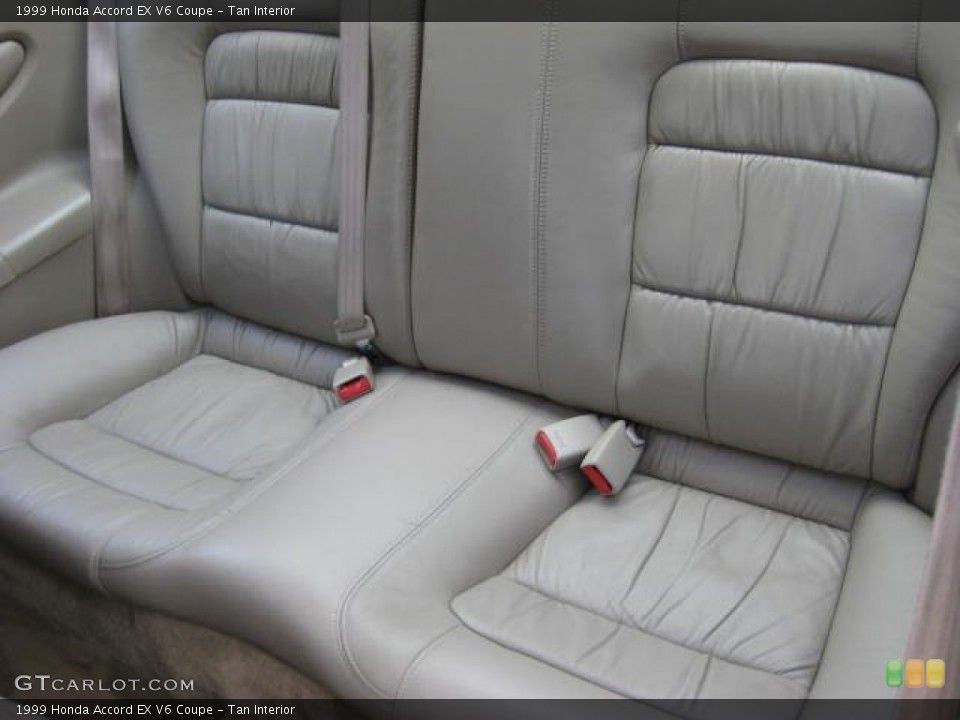 Tan Interior Rear Seat for the 1999 Honda Accord EX V6 Coupe #77727741