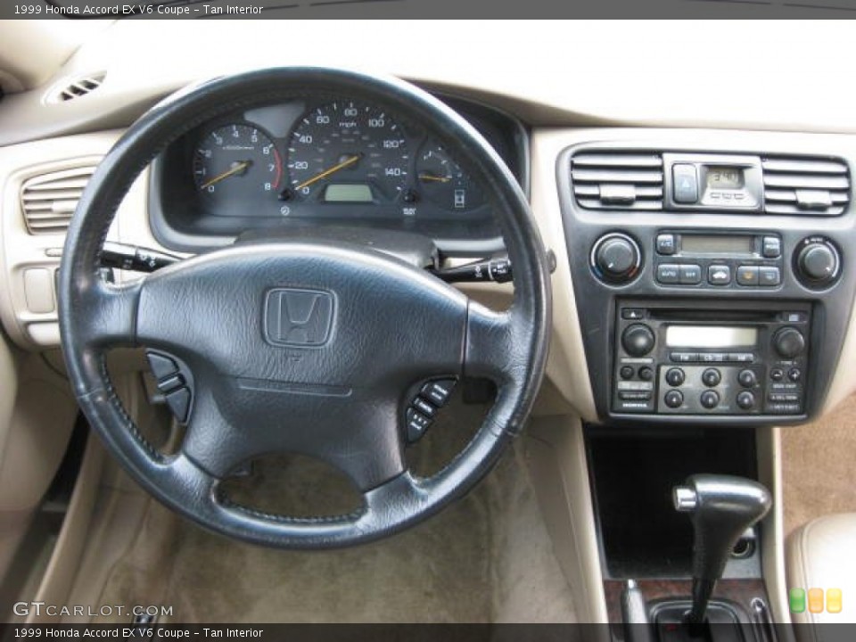 Tan Interior Dashboard for the 1999 Honda Accord EX V6 Coupe #77727822