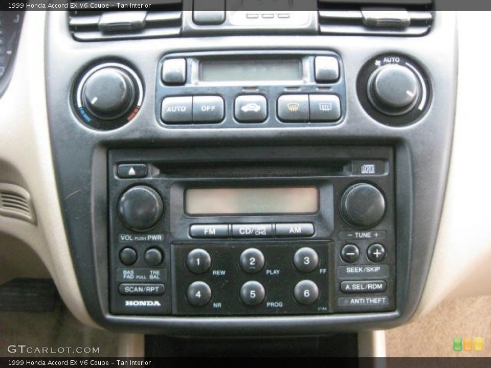 Tan Interior Controls for the 1999 Honda Accord EX V6 Coupe #77727843