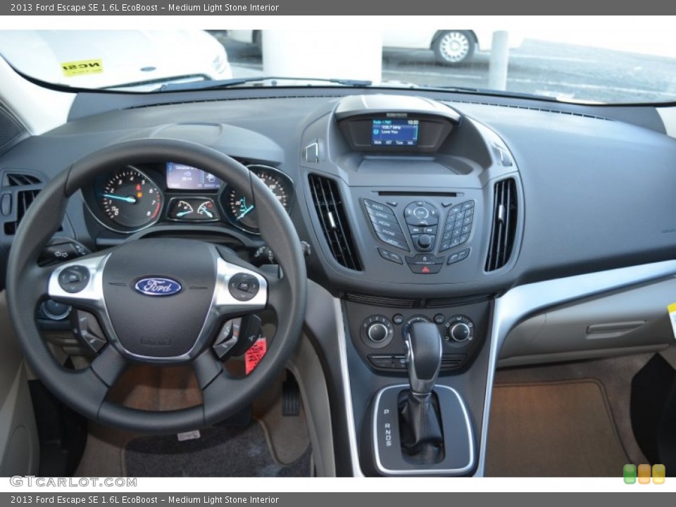 Medium Light Stone Interior Dashboard for the 2013 Ford Escape SE 1.6L EcoBoost #77727852