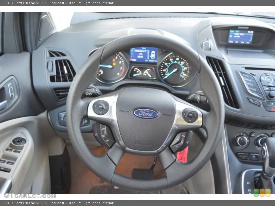 Medium Light Stone Interior Steering Wheel for the 2013 Ford Escape SE 1.6L EcoBoost #77727873