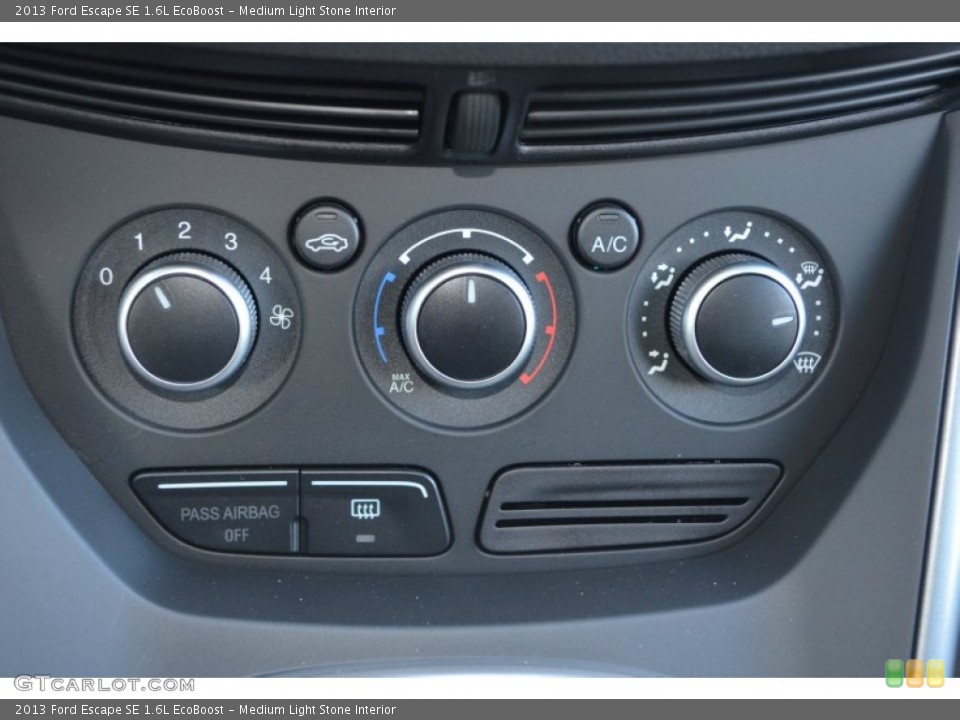 Medium Light Stone Interior Controls for the 2013 Ford Escape SE 1.6L EcoBoost #77728067