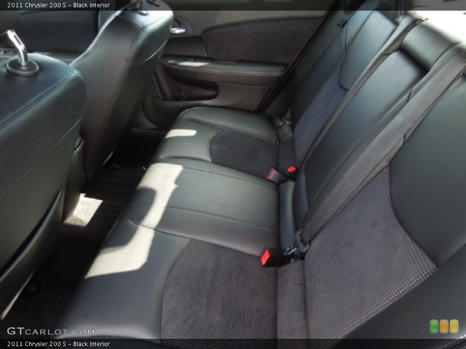 Black Interior Rear Seat for the 2011 Chrysler 200 S #77728404