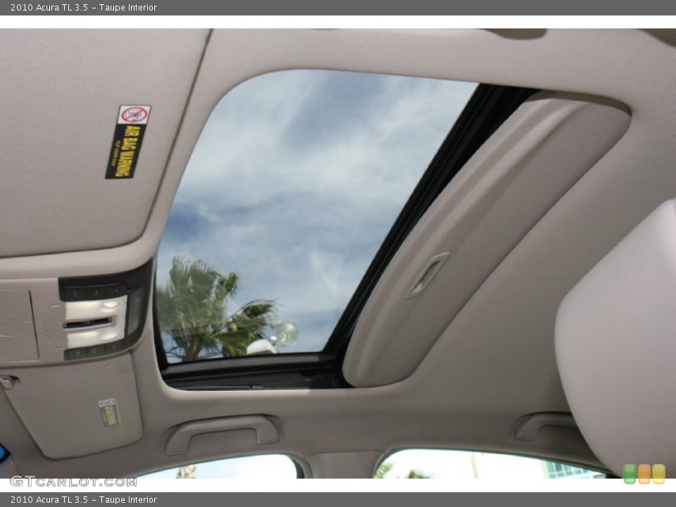 Taupe Interior Sunroof for the 2010 Acura TL 3.5 #77729217