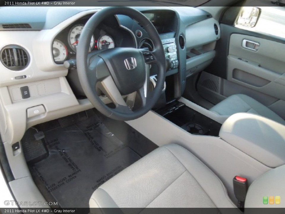 Gray Interior Prime Interior for the 2011 Honda Pilot LX 4WD #77729223