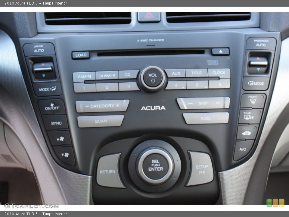 Taupe Interior Controls for the 2010 Acura TL 3.5 #77729365