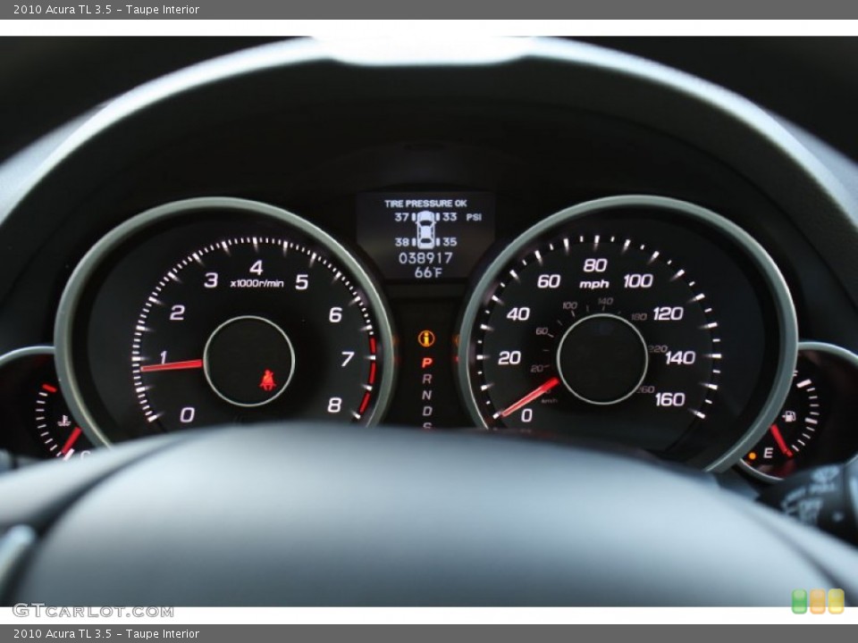 Taupe Interior Gauges for the 2010 Acura TL 3.5 #77729468