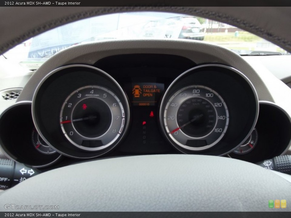 Taupe Interior Gauges for the 2012 Acura MDX SH-AWD #77729655