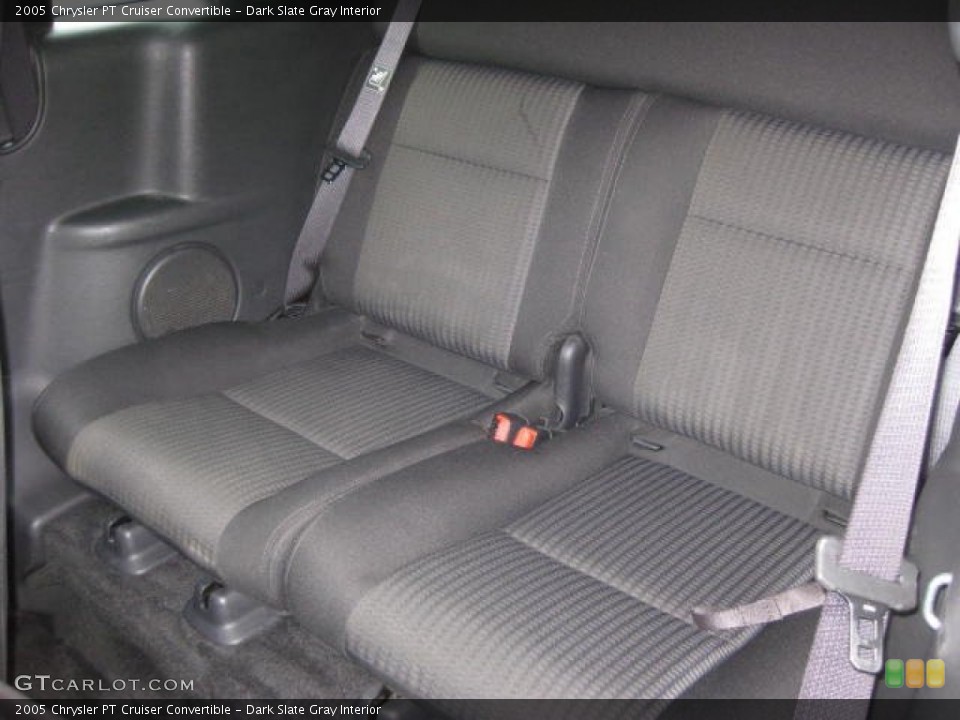 Dark Slate Gray Interior Rear Seat for the 2005 Chrysler PT Cruiser Convertible #77729673