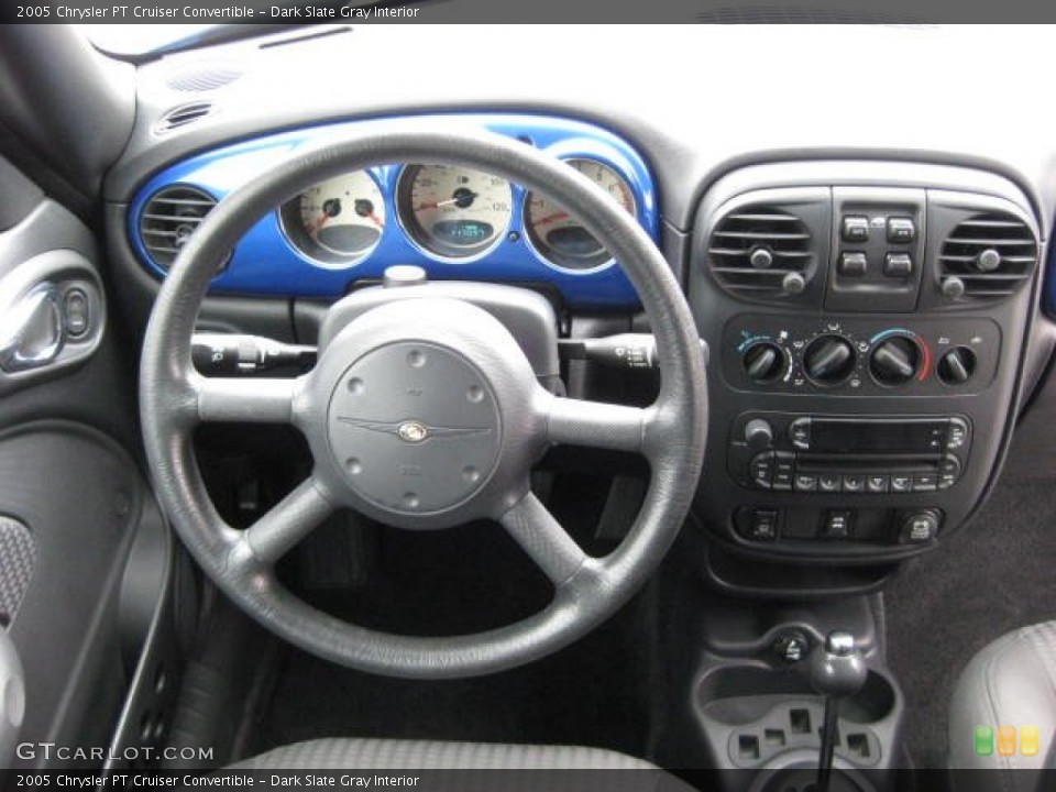 Dark Slate Gray Interior Dashboard for the 2005 Chrysler PT Cruiser Convertible #77729751