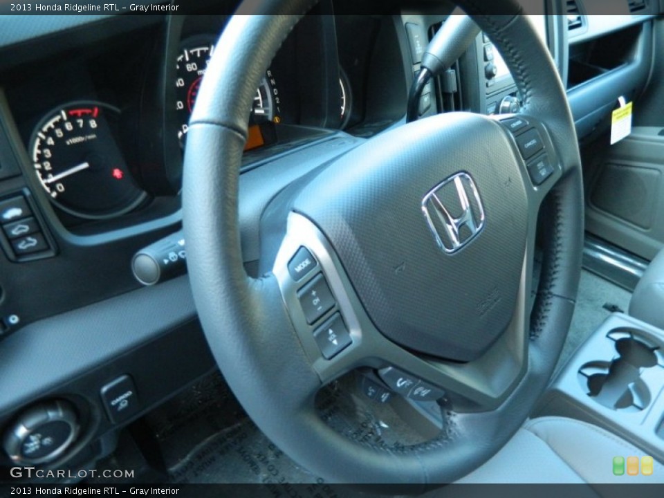 Gray Interior Steering Wheel for the 2013 Honda Ridgeline RTL #77730082