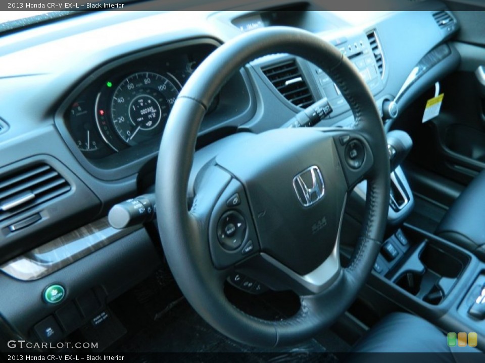 Black Interior Steering Wheel for the 2013 Honda CR-V EX-L #77730586