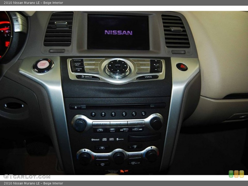 Beige Interior Controls for the 2010 Nissan Murano LE #77730705