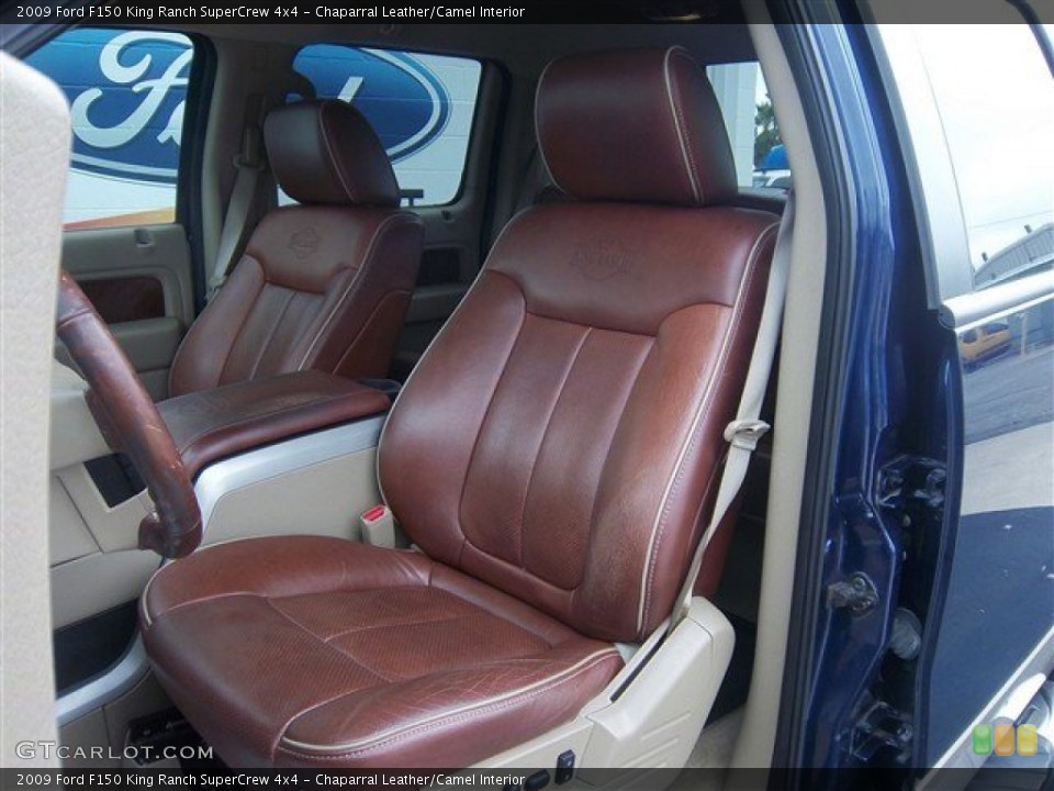 Chaparral Leather/Camel Interior Front Seat for the 2009 Ford F150 King Ranch SuperCrew 4x4 #77730874