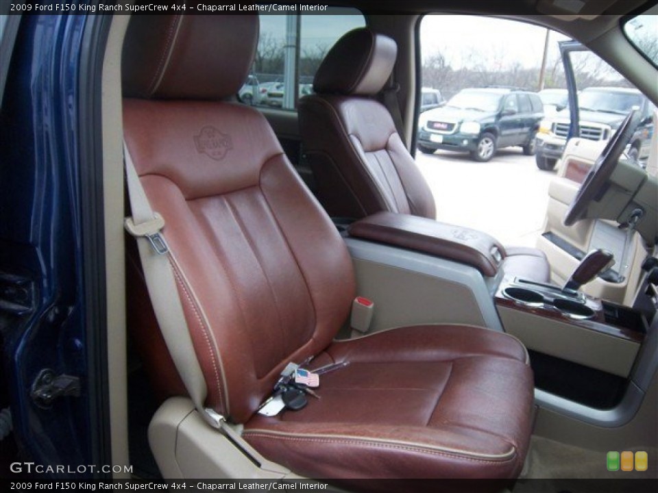 Chaparral Leather/Camel Interior Front Seat for the 2009 Ford F150 King Ranch SuperCrew 4x4 #77731062