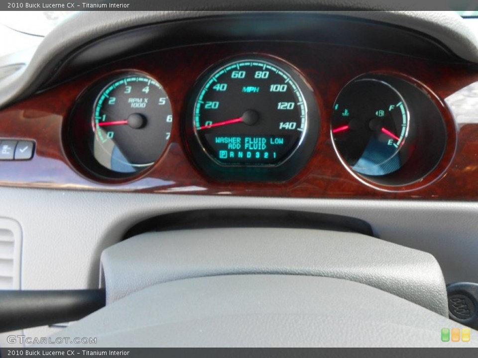 Titanium Interior Gauges for the 2010 Buick Lucerne CX #77731354