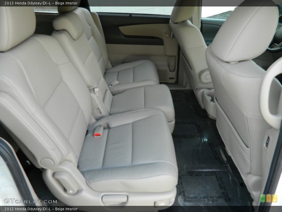 Beige Interior Rear Seat for the 2013 Honda Odyssey EX-L #77732030